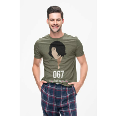  D&B Férfi/Unisex Póló MO00060 Squid Game067 Katonai zöld-Méret 5XL