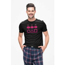  D&amp;B Férfi/Unisex Póló MO00062 Squid Game Fekete-Méret M férfi póló