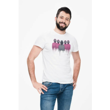 D&B Férfi/Unisex Póló MO00063 Squid Game Fehér-Méret M férfi póló