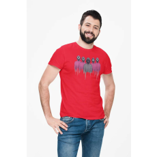 D&B Férfi/Unisex Póló MO00063 Squid Game Piros-Méret S