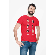 D&B Férfi/Unisex Póló MO00064 Squid Game Piros-Méret 5XL férfi póló