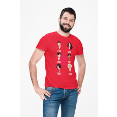  D&B Férfi/Unisex Póló MO00064 SquidGame Red-Size XL