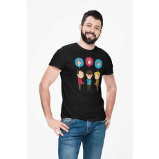  D&B Férfi/Unisex Póló MO00067 Star Trek Fekete-Méret S