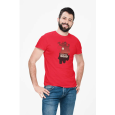  D&B Férfi/Unisex Póló MO00073 Walking Dead Piros-Méret XL