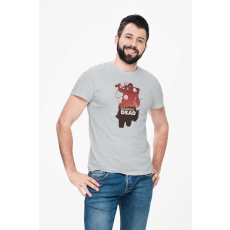  D&B Férfi/Unisex Póló MO00073 Walking Dead Szürke-Méret L