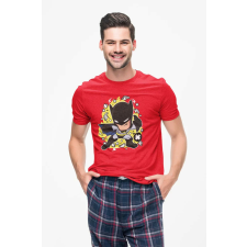 D&B Férfi Unisex Póló PC00004 Batman Piros-Méret XL férfi póló