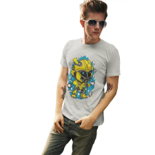 D&B Férfi Unisex Póló PC00006 Bumble Bee Szürke-Méret 2XL férfi póló