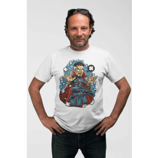  D&B Férfi Unisex Póló PC00010 Doctor Strange Fehér-Méret 5XL