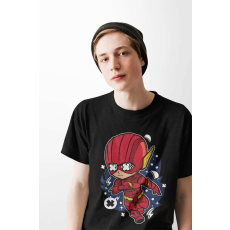  D&B Férfi Unisex Póló PC00011 Flash Fekete-Méret 4XL