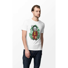  D&B Férfi Unisex Póló PC00014 Joker Fehér-Méret S