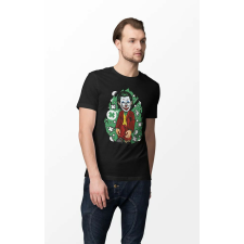  D&amp;B Férfi Unisex Póló PC00014 Joker Fekete-Méret S férfi póló
