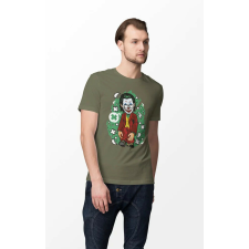 D&B Férfi Unisex Póló PC00014 Joker Katonai zöld-Méret XL férfi póló