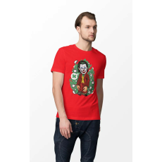  D&B Férfi Unisex Póló PC00014 Joker Piros-Méret 4XL