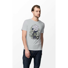 D&B Férfi Unisex Póló PC00015 Kakashi Szürke-Méret 4XL