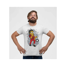  D&B Férfi Unisex Póló PC00020 Michael Jackson Zombie Fehér-Méret L