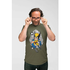 D&B Férfi Unisex Póló PC00024 Wolverine Katonai zöld-Méret 5XL férfi póló
