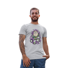 D&B Férfi/Unisex Póló PC00029 Buzz Lightyear- Szürke-Méret S férfi póló