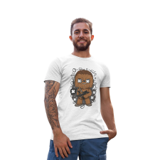 D&B Férfi/Unisex Póló PC00030 Chewbacca Fehér-Méret 4XL férfi póló