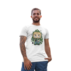 D&B Férfi/Unisex Póló PC00031 Cobain Fehér-Méret 2XL