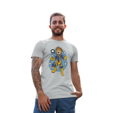  D&amp;B Férfi/Unisex Póló PC00033 Cyclop Szürke-Méret 3XL férfi póló