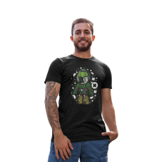  D&B Férfi/Unisex Póló PC00036 Doom Guy Fekete-Méret 4XL