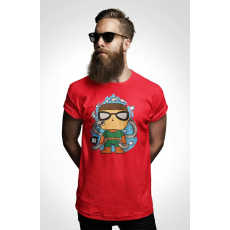  D&B Férfi/Unisex Póló PC00038 Dr Octopus Piros-Méret M