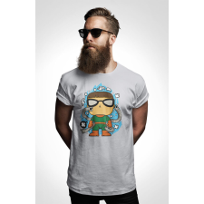 D&B Férfi/Unisex Póló PC00038 Dr Octopus Szürke-Méret 4XL férfi póló
