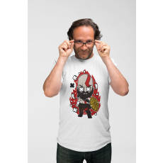  D&B Férfi/Unisex Póló PC00047 God Of War Fehér-Méret XL