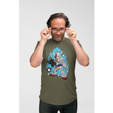  D&amp;B Férfi/Unisex Póló PC00049 Gundam Katonai zöld-Méret L férfi póló