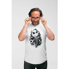 D&B Férfi/Unisex Póló PC00054 Jack Skellington Fehér-Méret XL férfi póló