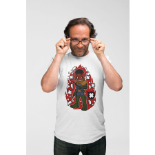 D&B Férfi/Unisex Póló PC00059 Judge Dred Fehér-Méret 4XL férfi póló