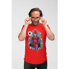 D&B Férfi/Unisex Póló PC00065 Magneto Piros-Méret 2XL férfi póló