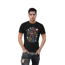 D&B Férfi/Unisex Póló PC00071 Megazord Fekete-Méret XL férfi póló