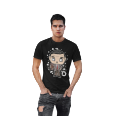  D&B Férfi/Unisex Póló PC00074 Mr Bean Fekete-Méret 4XL