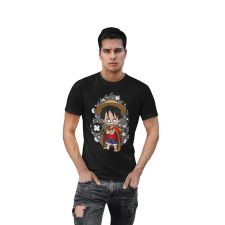  D&amp;B Férfi/Unisex Póló PC00078 One Piece Fekete-Méret 5XL férfi póló