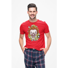 D&B Férfi/Unisex Póló PC00079 Pennywise 2 Piros-Méret 4XL férfi póló