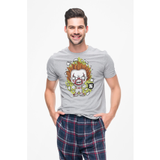  D&B Férfi/Unisex Póló PC00079 Pennywise 2 Szürke-Méret S