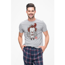  D&amp;B Férfi/Unisex Póló PC00080 Pennywise Szürke-Méret 2XL férfi póló
