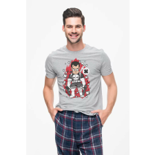 D&B Férfi/Unisex Póló PC00088 Punisher Szürke-Méret S férfi póló
