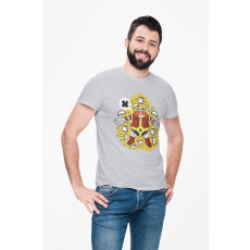  D&B Férfi/Unisex Póló PC00093 Robotnik Szürke-Méret 2XL