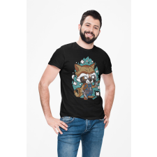 D&B Férfi/Unisex Póló PC00094 Rocket Fekete-Méret M férfi póló
