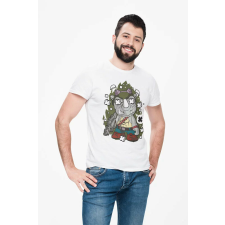 D&B Férfi/Unisex Póló PC00095 Rock Steady Fehér-Méret 4XL férfi póló