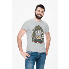  D&amp;B Férfi/Unisex Póló PC00095 Rock Steady Szürke-Méret 4XL férfi póló