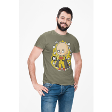 D&B Férfi/Unisex Póló PC00096 Saitama Katonai zöld-Méret 5XL