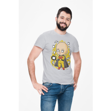 D&B Férfi/Unisex Póló PC00096 Saitama Szürke-Méret M férfi póló