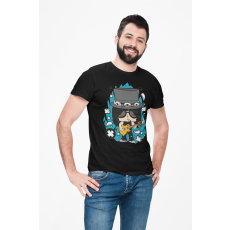  D&B Férfi/Unisex Póló PC00100 Slash Fekete-Méret M