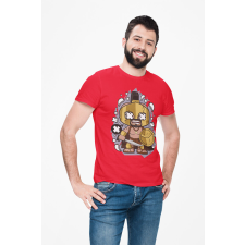 D&B Férfi/Unisex Póló PC00103 Spartan Piros-Méret 2XL férfi póló