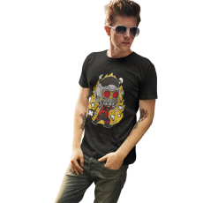  D&B Férfi/Unisex Póló PC00106 Star Lord Fekete-Méret 3XL