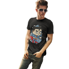 D&B Férfi/Unisex Póló PC00107 Superman Fekete-Méret 3XL férfi póló