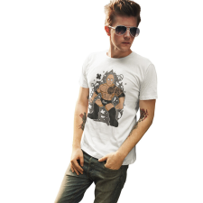 D&B Férfi/Unisex Póló PC00111 The Rock Fehér-Méret M férfi póló
